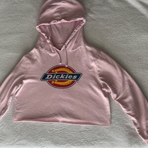 Dickies Pink Cropped Hoodie